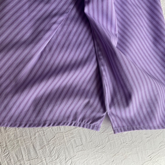 Hudson Room Women’s Stretch Cotton No Iron Button Up Shirt Blouse Purple… - Picture 9 of 12